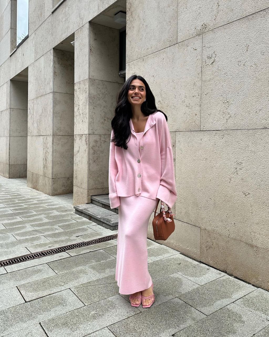 стильные костюмы,модные костюмы,трикотажный костюм женский с юбкой,вязаный костюм с юбкой,костюм трикотажный с юбкой макси emberens