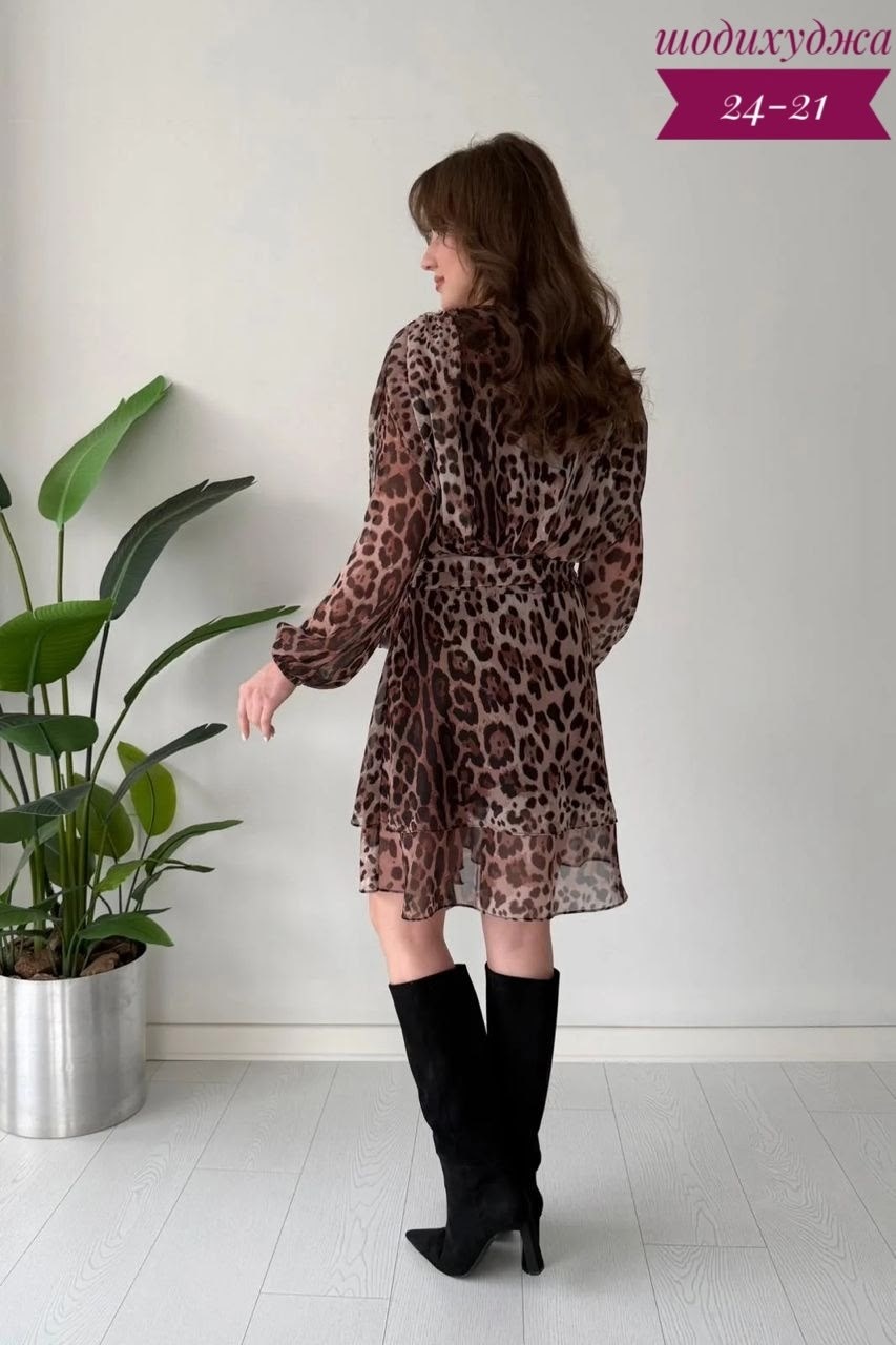 шифоновое платье,шифоновое платье с леопардовым принтом,шифоновое платье женское,шифоновое платье короткое,платье шифон