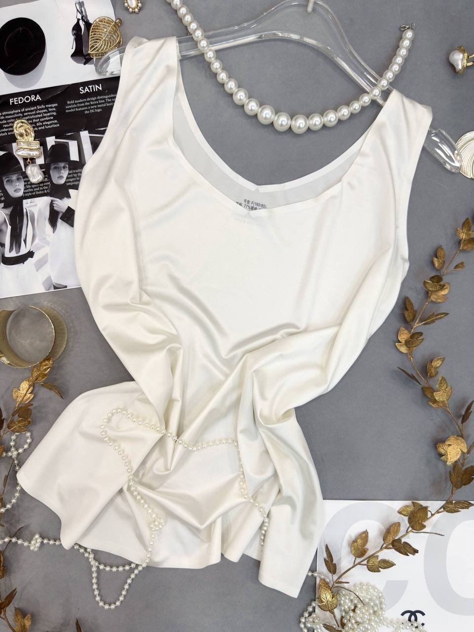 шелковый топ,бежевый топ,топ женский,шелковая майка,атласный топ