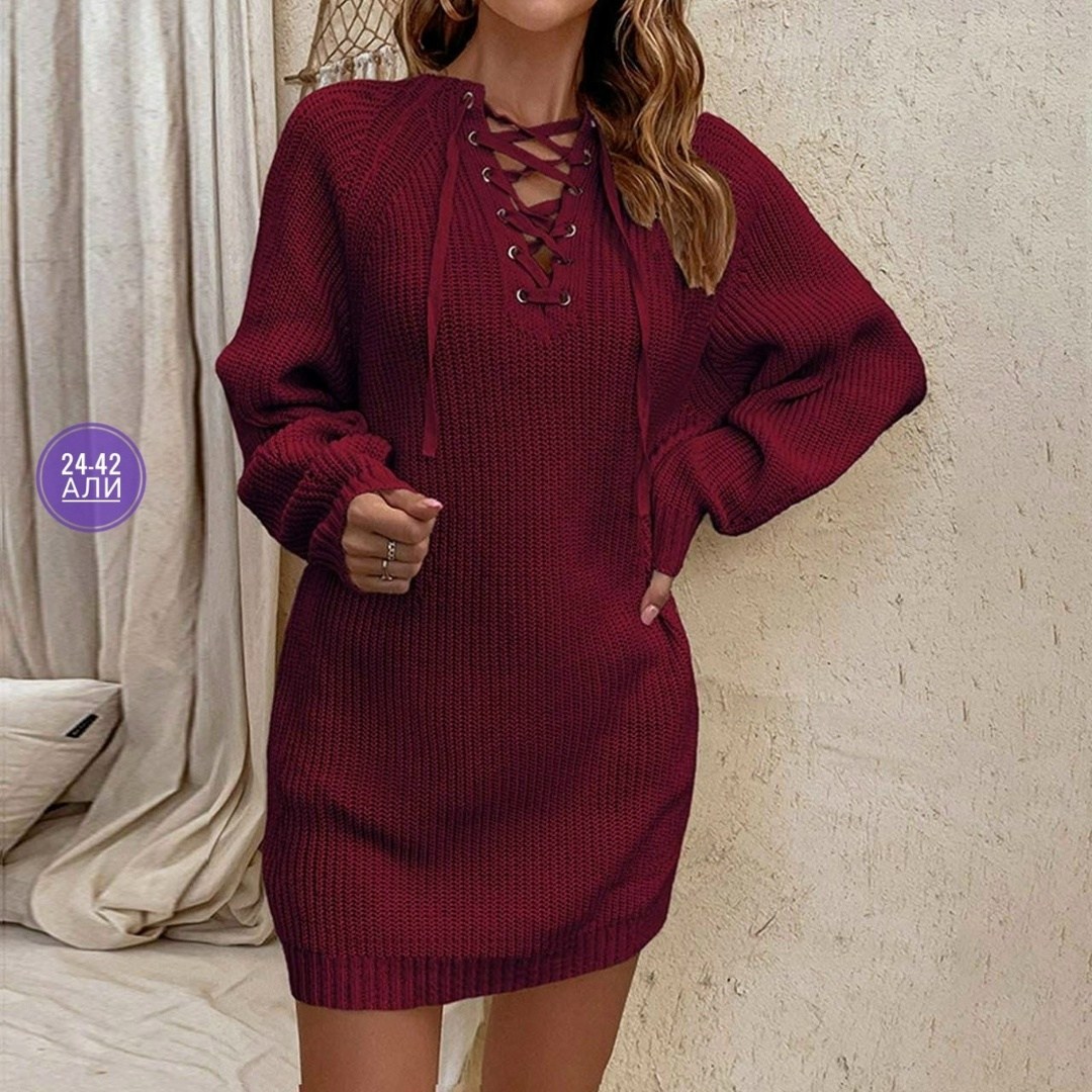 платье теплое вязаное,женское вязаное платье с завязками,вязаное платье женское,вязаное платье,вязаное платье свитер