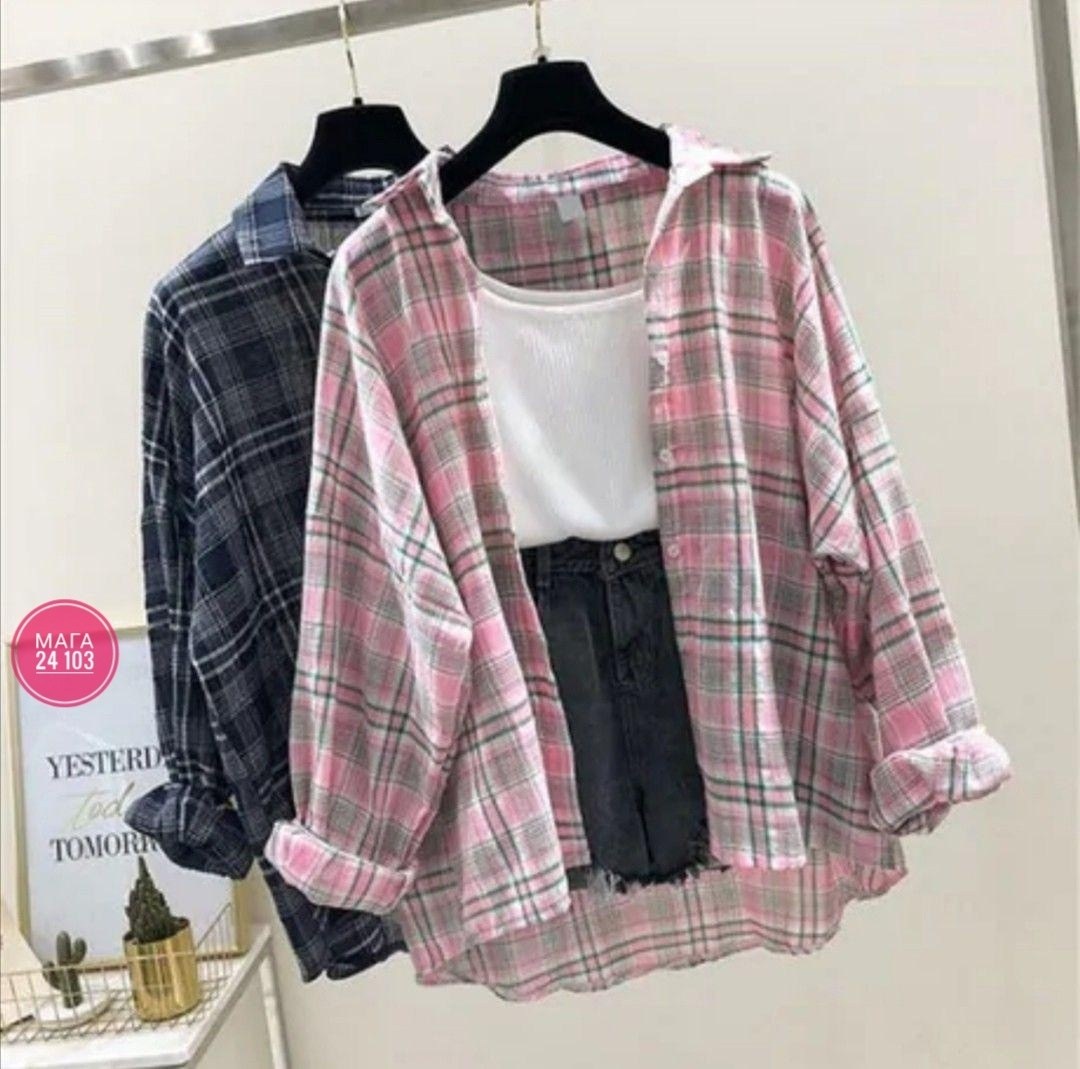 повседневная рубашка в клетку,женские клетчатые рубашки,женская рубашка оверсайз в клетку,клетчатая рубашка с длинным рукавом,женская рубашка в клетку