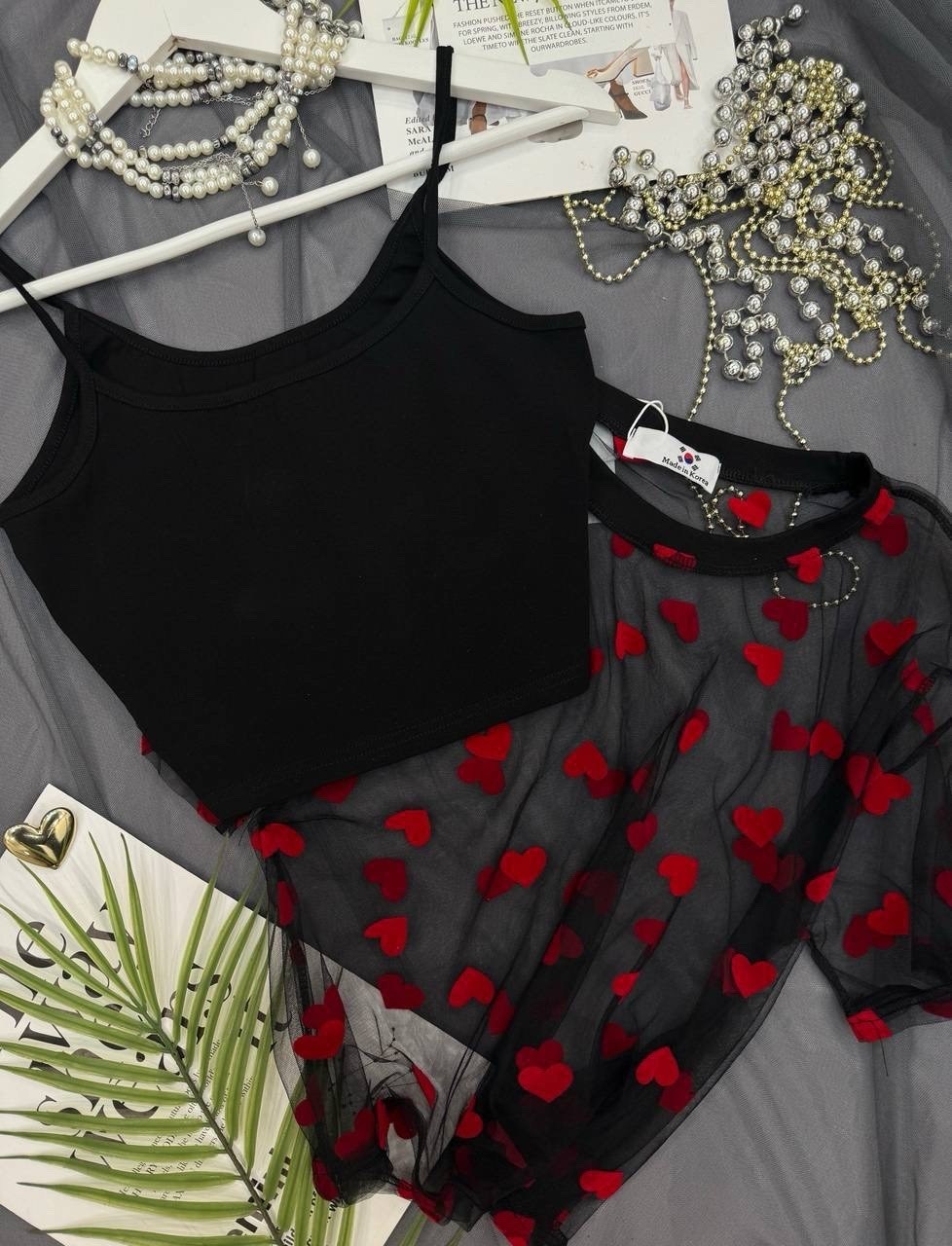 блузка с сеткой,футболка с сеткой,футболка с сердечками,футболка с фатином,футболка женская