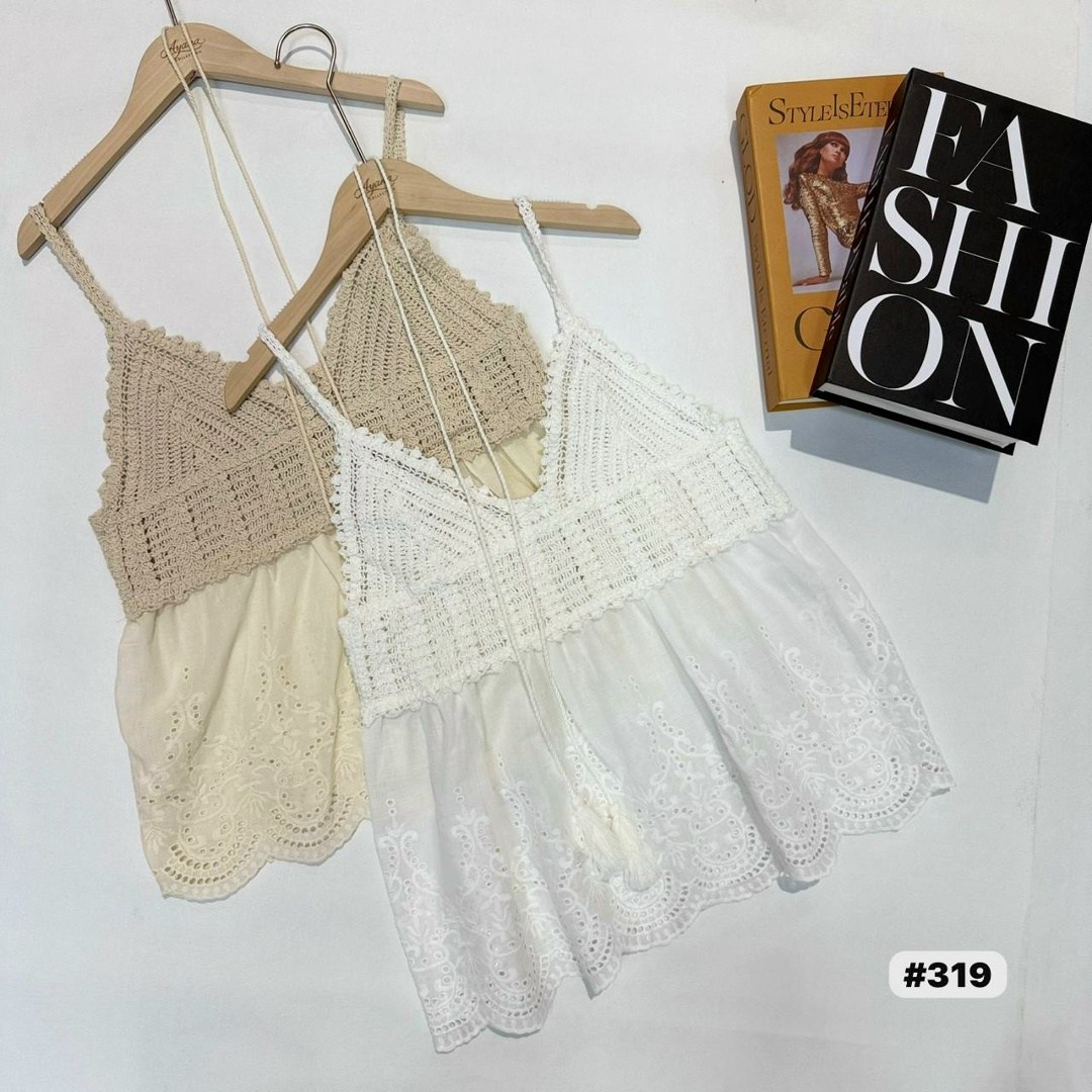 вязаные топы,летние наряды,модные наряды,кружевная майка,женские летние костюмы