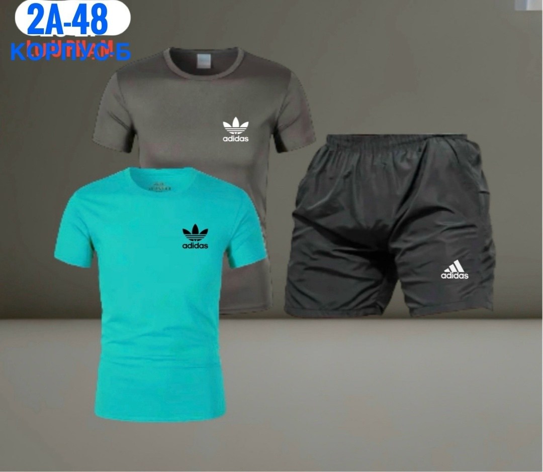 комплект футболок adidas,комплект одежды adidas,костюм спортивный мужской,костюм для мужчин,костюм мужской