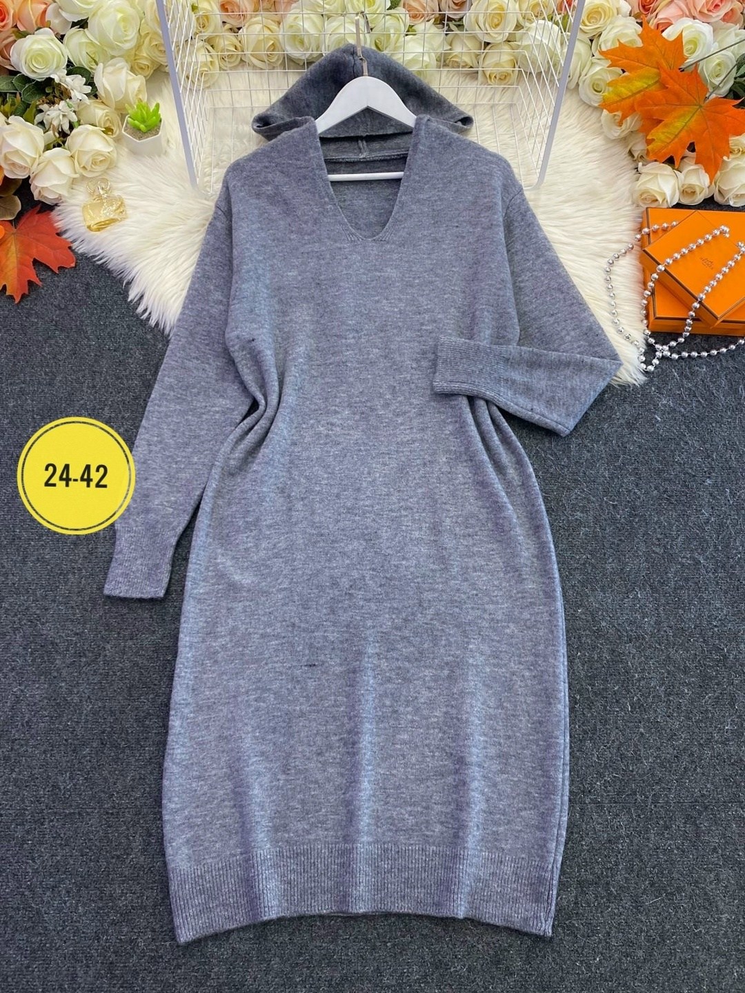 платье с капюшоном,платье с капюшоном теплое,теплое платье,трикотажное платье,платье вязаное женское