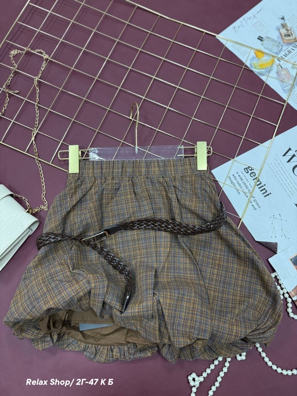 рубашка оверсайз в клетку betrendy wear,мода стиль,юбка стильная,юбка модная