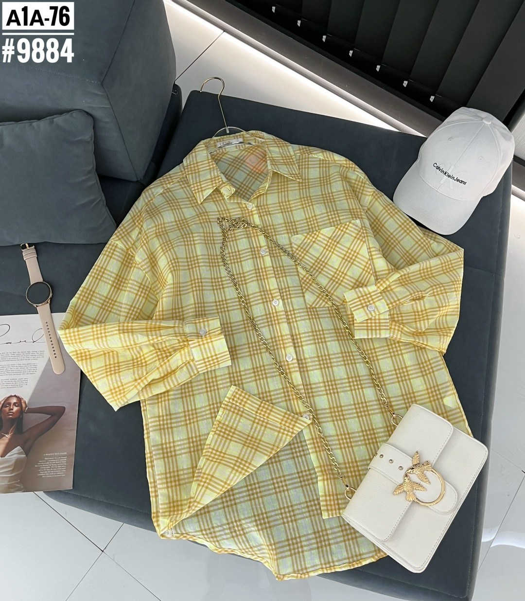 рубашка в клетку,рубашка в клетку оверсайз со стразами perferita,женская рубашка,женская рубашка в клетку,рубашка в клетку свободного кроя