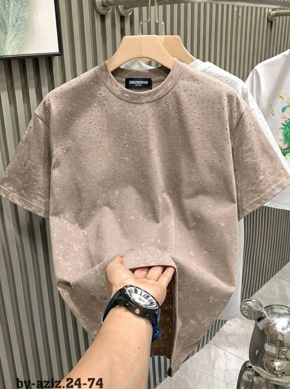 футболки женские мужские,мужские футболки с заклепками,летние модные мужские футболки оверсайз со стразами,модные мужские футболки