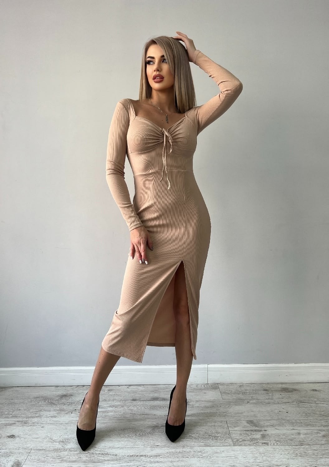 платье лапша женское,платье лапша,женское платье лапша длины миди,платье,платье лапша с разрезом