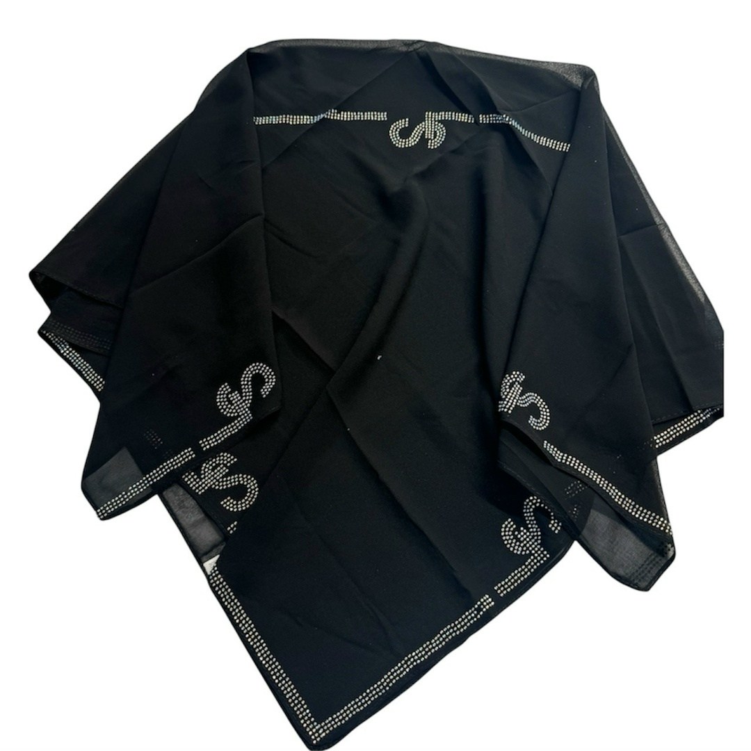 платки шанель,платок chanel,платок шанель черного цвета,платок,платки женские