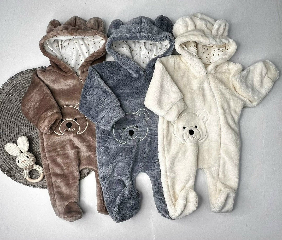 плюшевый комбинезон,комбинезон для новорожденного плюшевый,комбинезон для новорожденного,теплый комбинезон для новорожденных,комбинезон утепленный