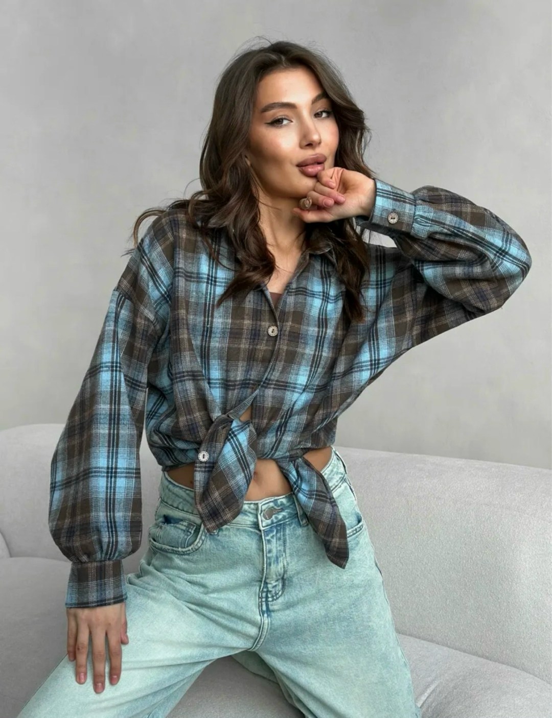 рубашка в клетку оверсайз варенка tatanel,рубашка женская теплая в клетку оверсайз,рубашка женская в клетку оверсайз,рубашка в клетку женская,рубашка в клетку оверсайз vizay