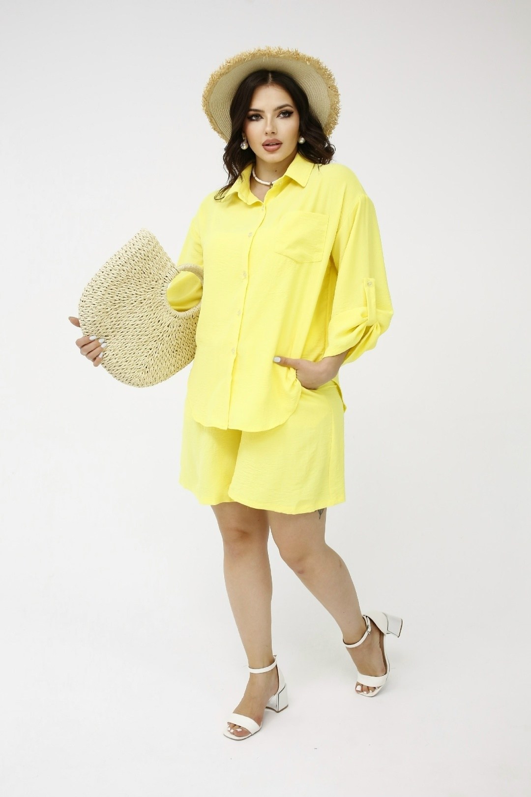 летние костюмы,костюм желтый,костюм женский,женские летние костюмы,костюм с шортами