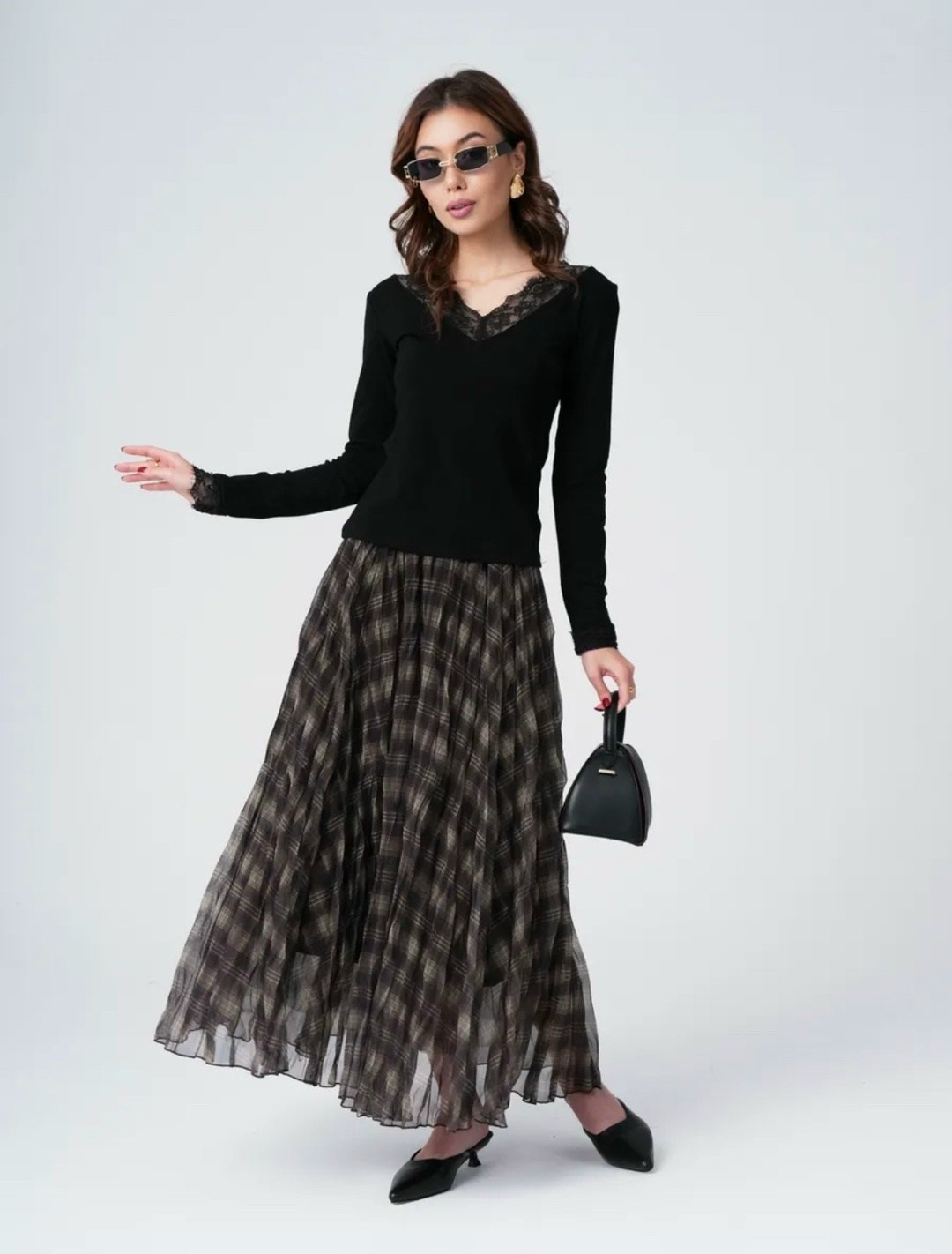 юбка,юбка в клетку,юбка бохо,клетчатая юбка,юбка длинная в клетку