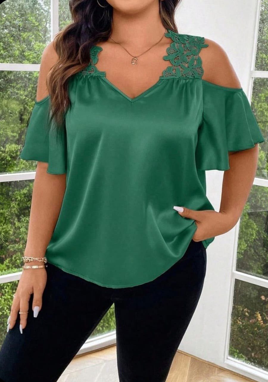 блузка для женщин,блузки с кружевом для полных,блузка с открытыми плечами,блуза с открытыми плечами,кружевная блузка