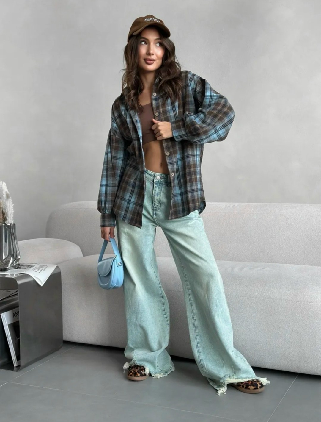 рубашка в клетку оверсайз варенка tatanel,рубашка женская теплая в клетку оверсайз,рубашка женская в клетку оверсайз,рубашка в клетку женская,рубашка в клетку оверсайз vizay