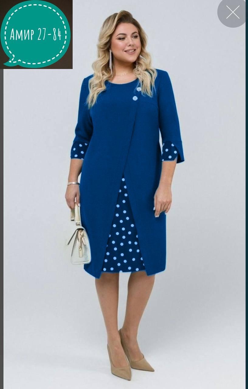 женские платья больших размеров,женская платье,платье модное,,платье pretty 2091 черный-бежевый горох