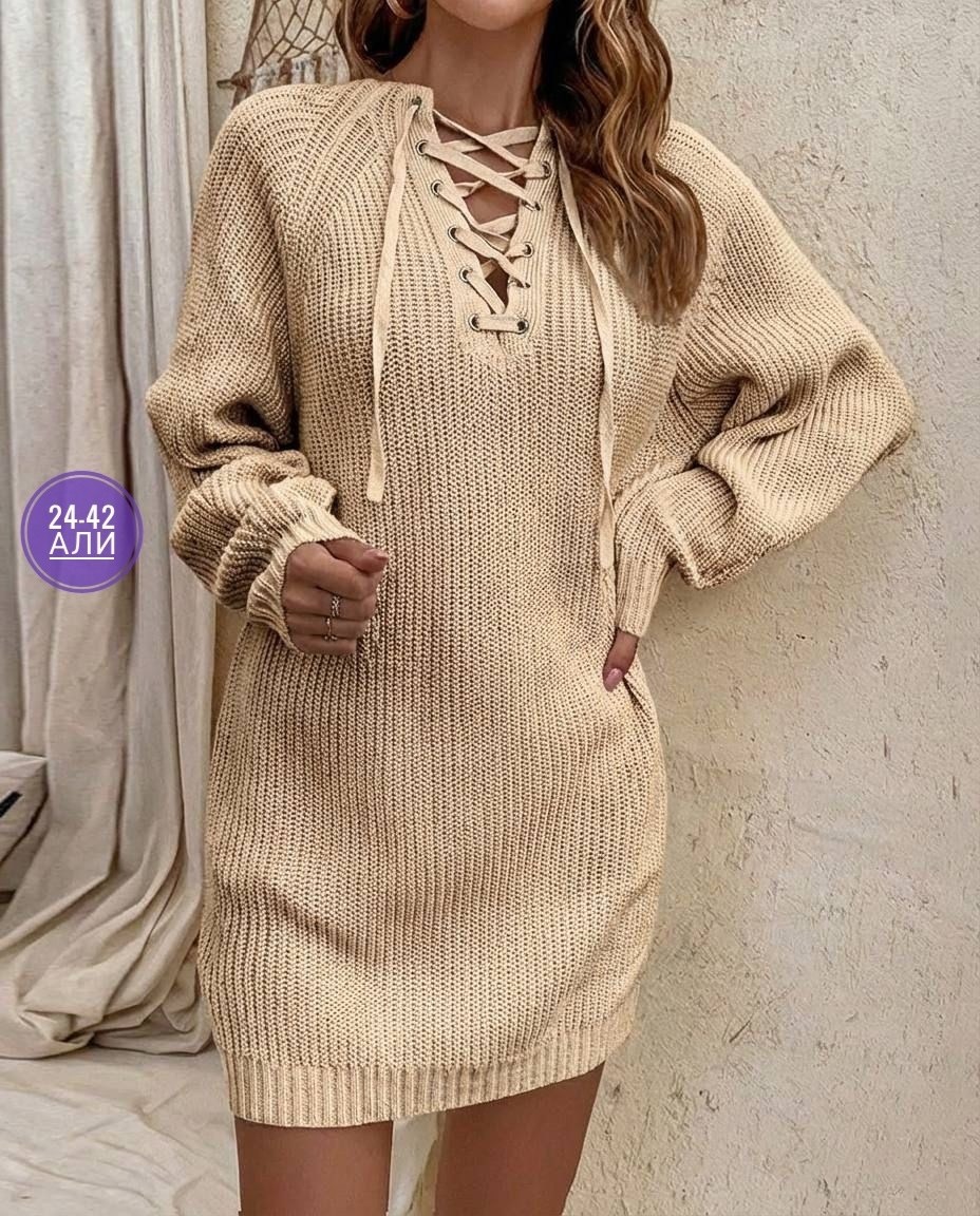 платье теплое вязаное,женское вязаное платье с завязками,вязаное платье женское,вязаное платье,вязаное платье свитер