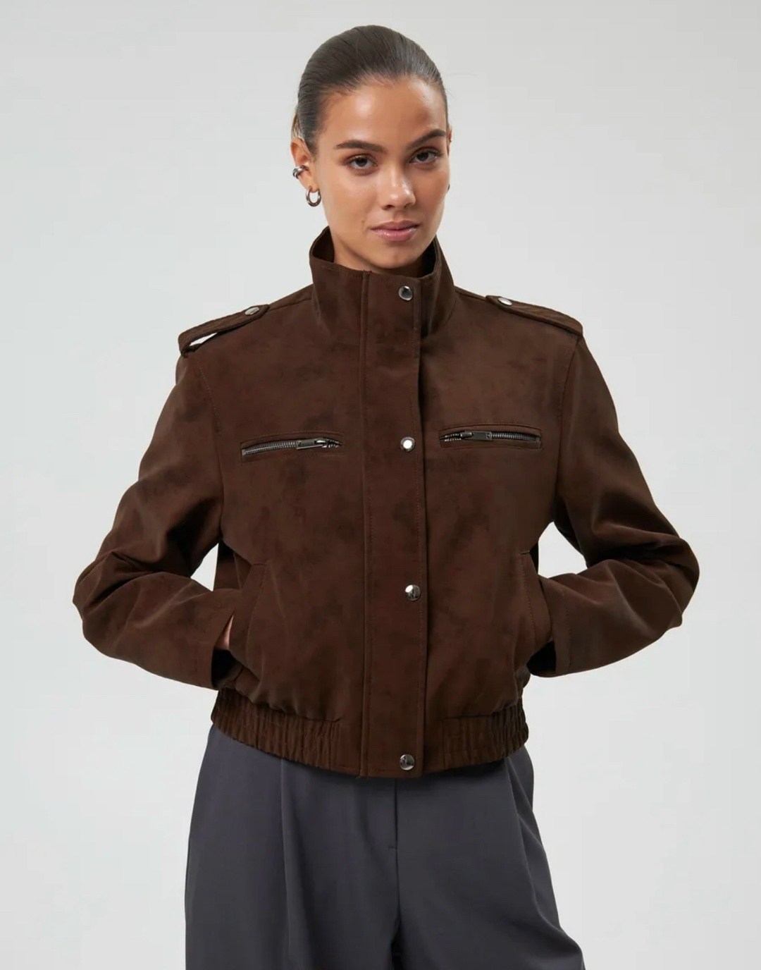 бомбер укороченный оверсайз замшевый куртка рабочего тренд saint shine,замшевая куртка,бомбер замшевая куртка оверсайз saint shine,куртка бомбер,бомбер женская куртка