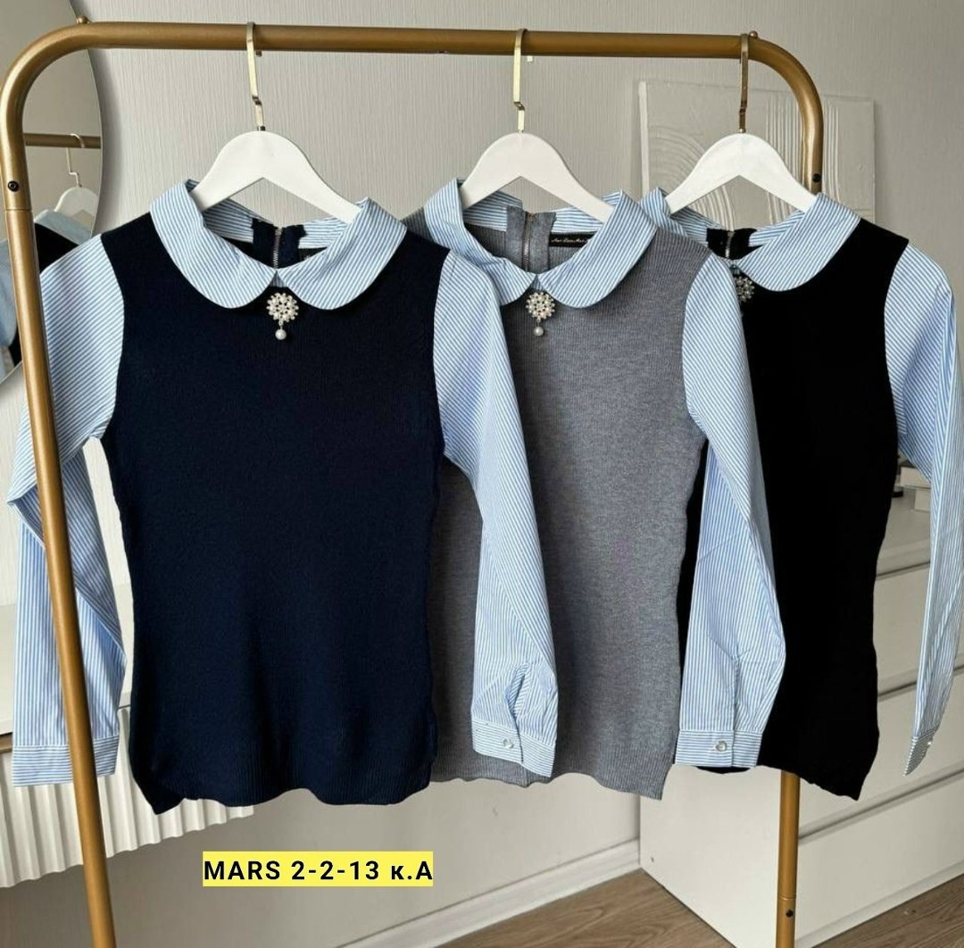 джемпер с рубашкой,стильная кофта,женские джемпера,кофта женская,кофта с рубашкой