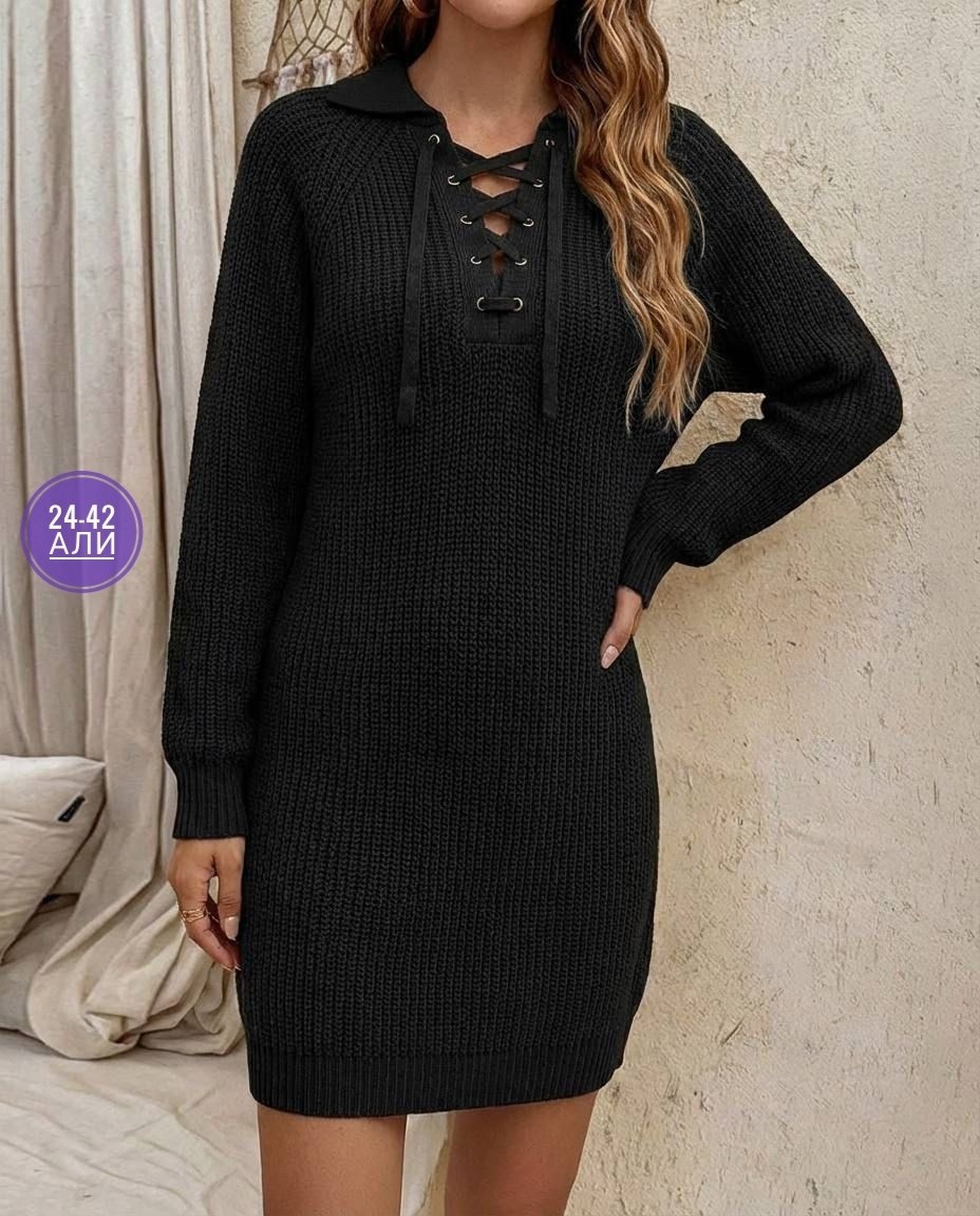платье теплое вязаное,женское вязаное платье с завязками,вязаное платье женское,вязаное платье,вязаное платье свитер