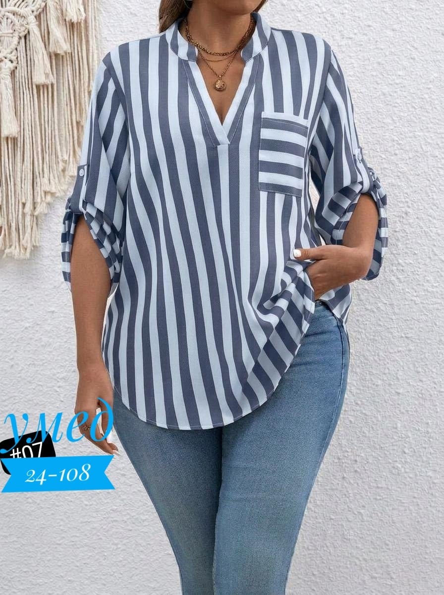 женские блузки,женская рубашка большого размера,рубашка в полоску,женская блуза,блузка для женщин