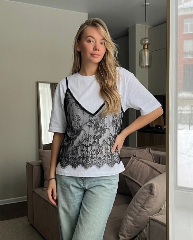 кружевная майка,топ кружевной,топ с кружевом,майка с кружевной отделкой,топ на бретелях с кружевом