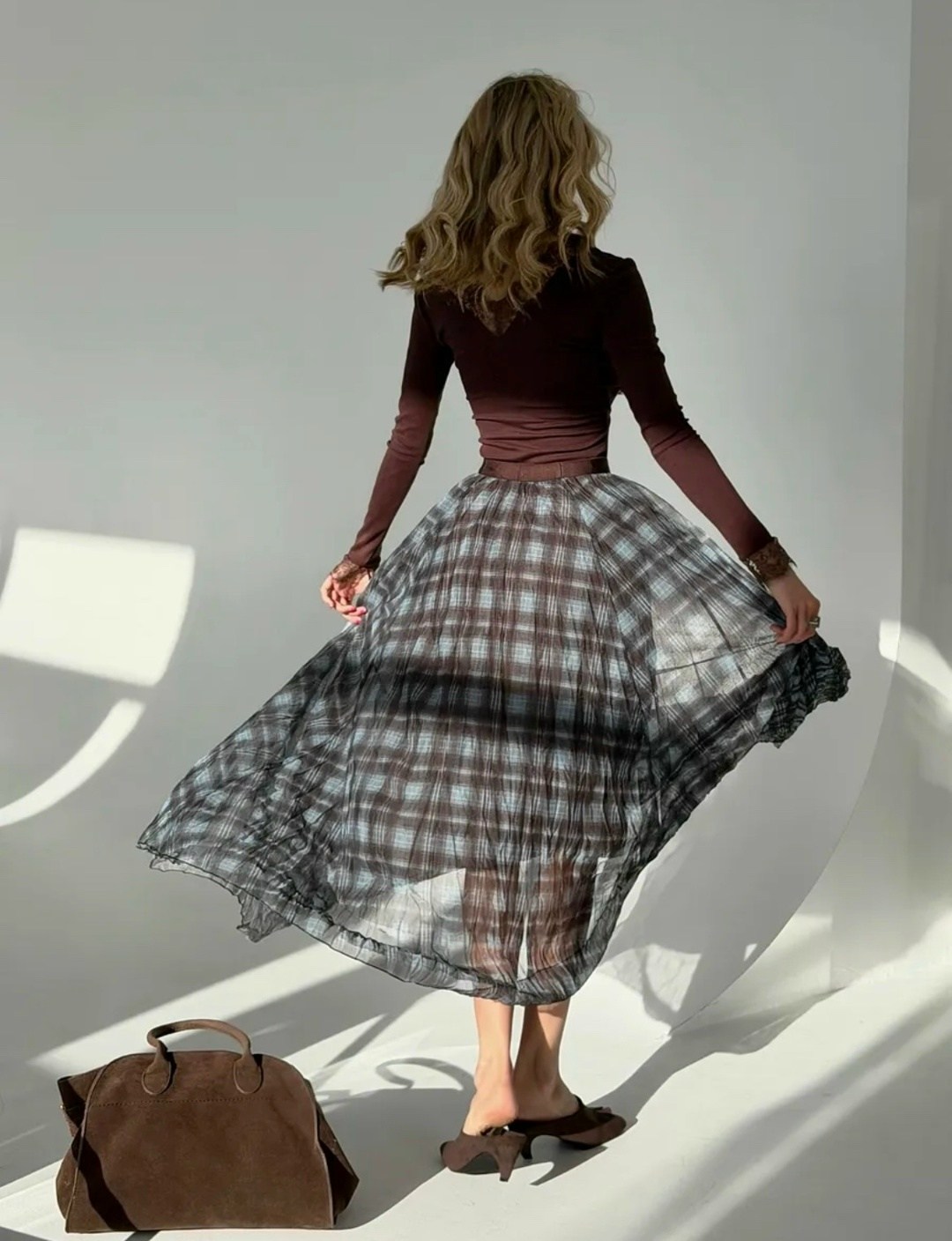 юбка,юбка в клетку,юбка бохо,клетчатая юбка,юбка длинная в клетку