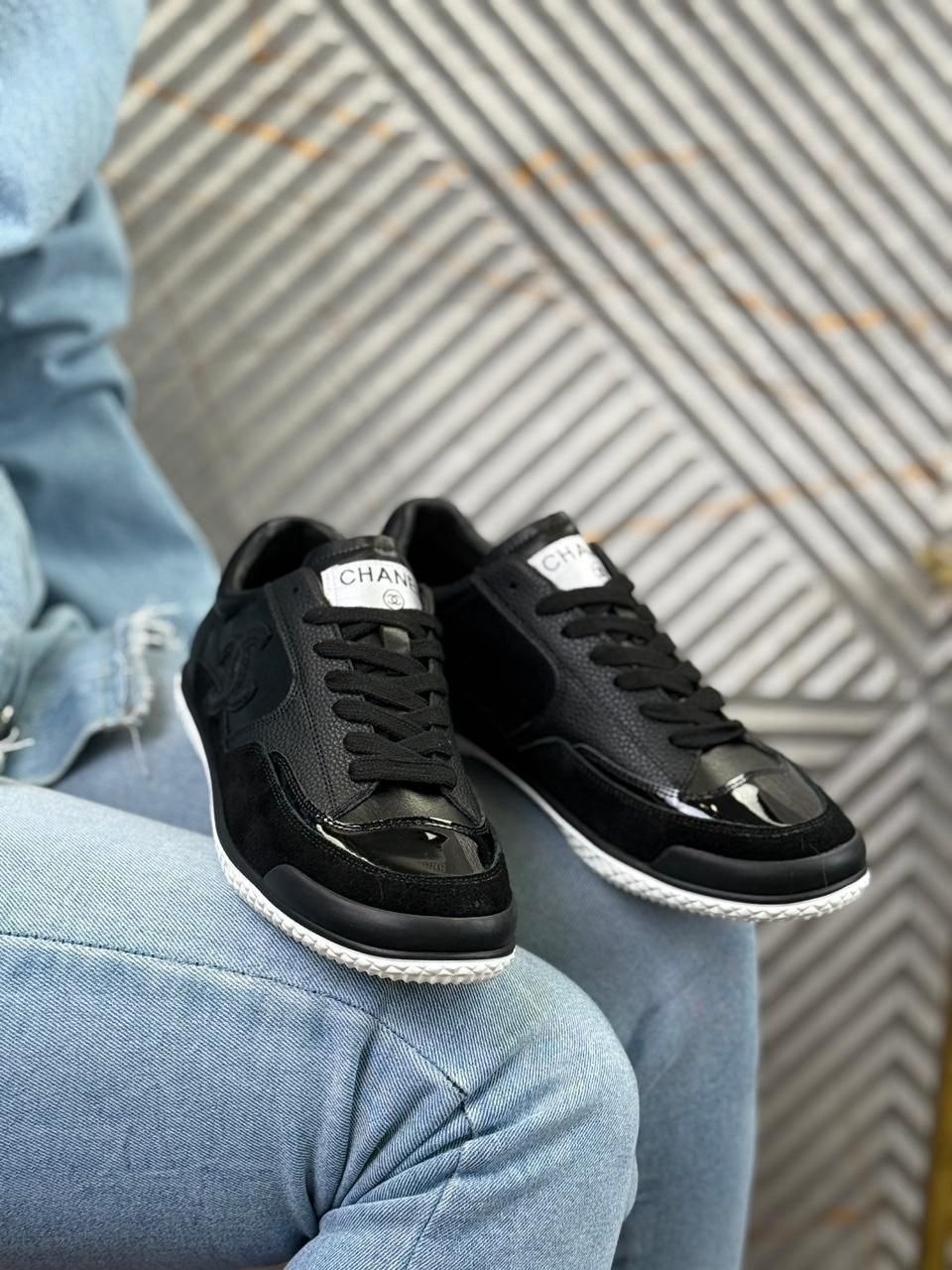 chanel кроссовки,женские кроссовки chanel,женские брендовые кожаные кроссовки chanel premium,chanel женские кожаные кроссовки chanel premium black,женские кеды chanel