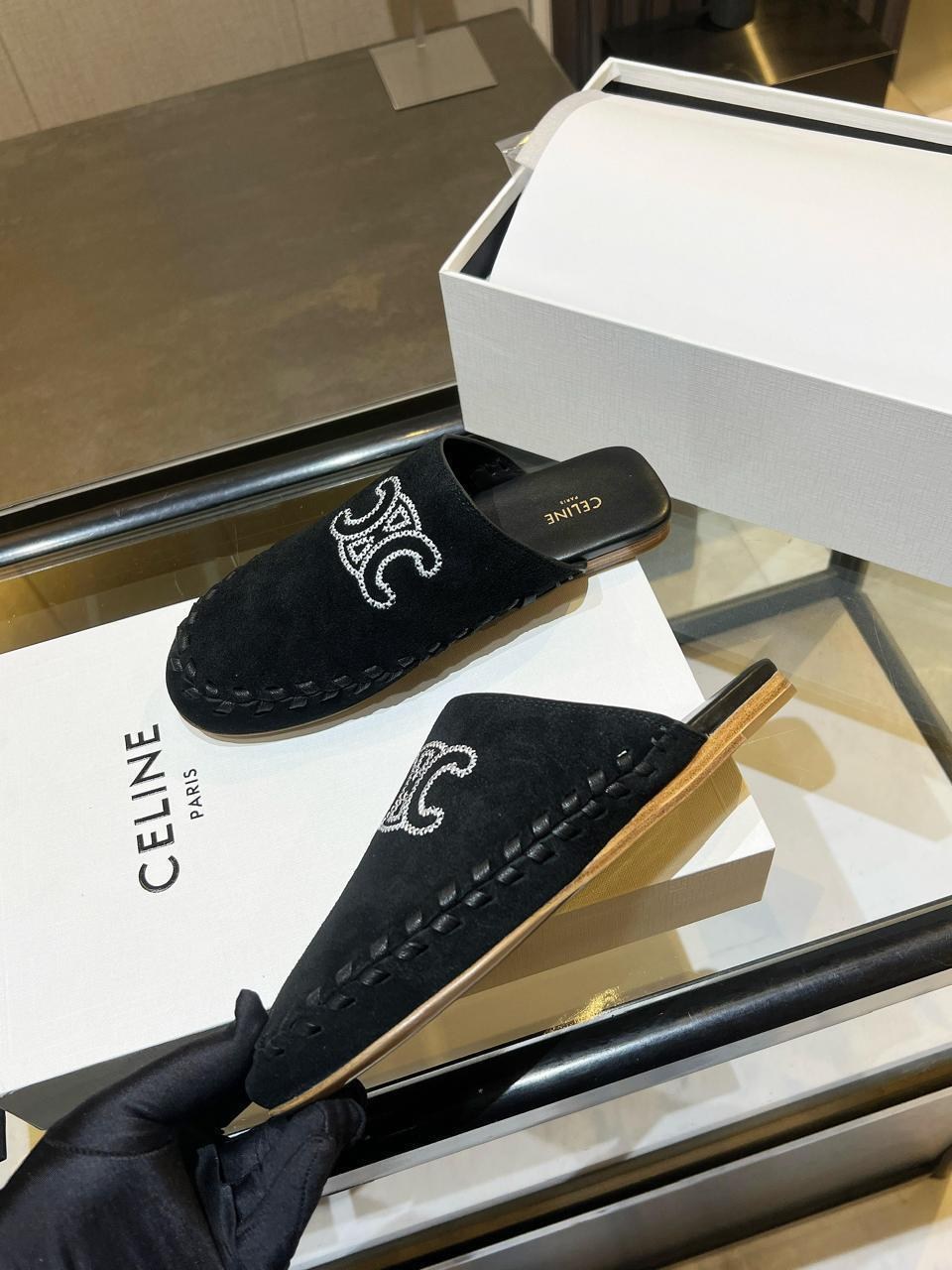 ,шлепки шанель,шлепанцы женские,кожаные мюли,модные тапочки