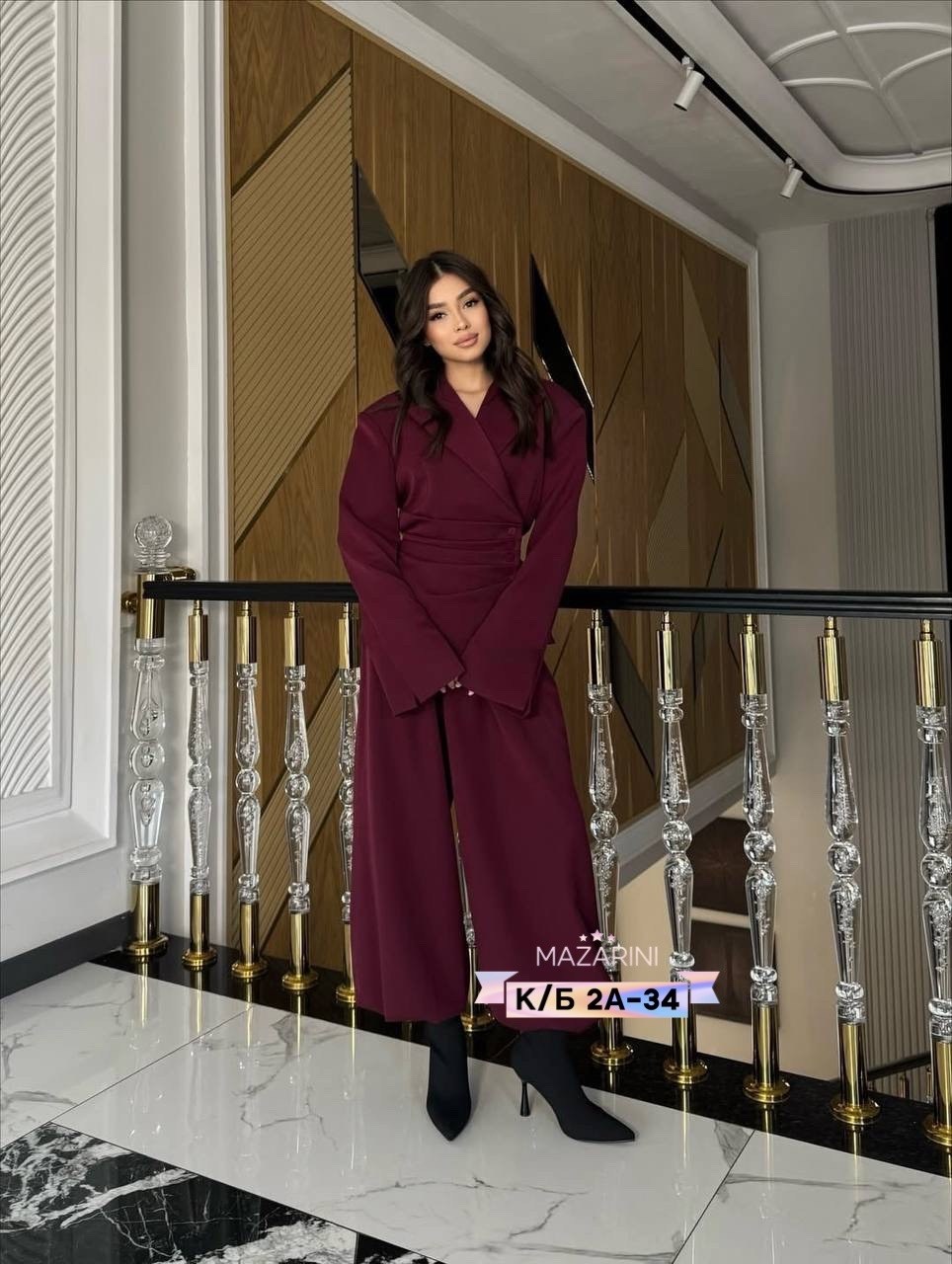 элегантные костюмы,женские костюмы,женский брючный костюм,костюм женский двойка,брючный костюм mubliz 232 бордо