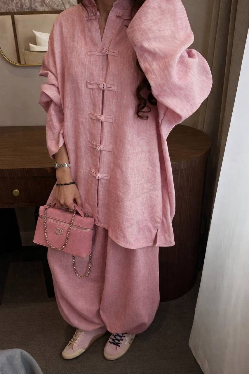 женский костюм оверсайз,оверсайз костюм,брючный костюм,повседневный костюм,льняной костюм