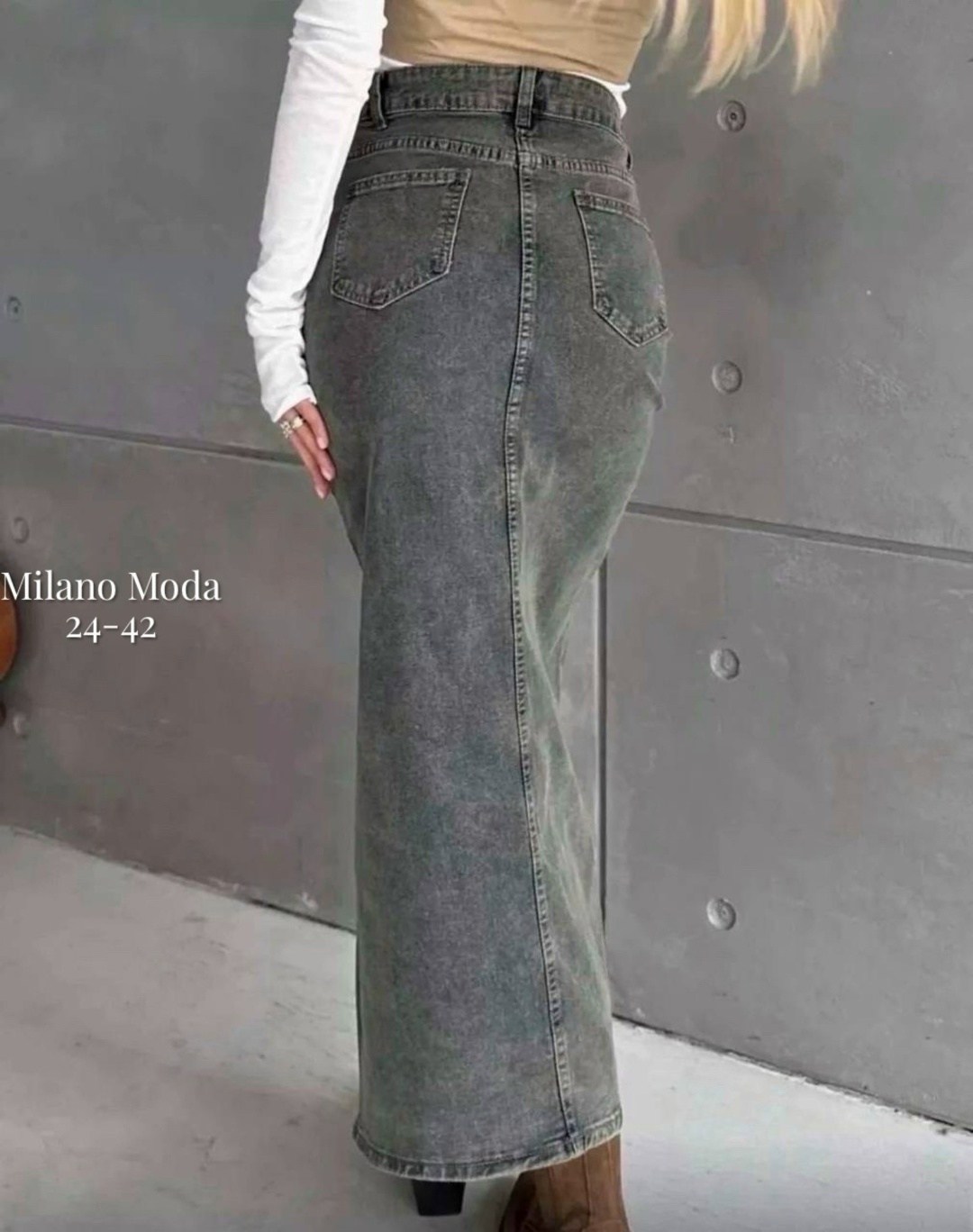 длинная джинсовая юбка с разрезом спереди,юбка карго джинсовая,женские юбки из джинса,джинсовая юбка макси,юбка джинсовая арт: v4246