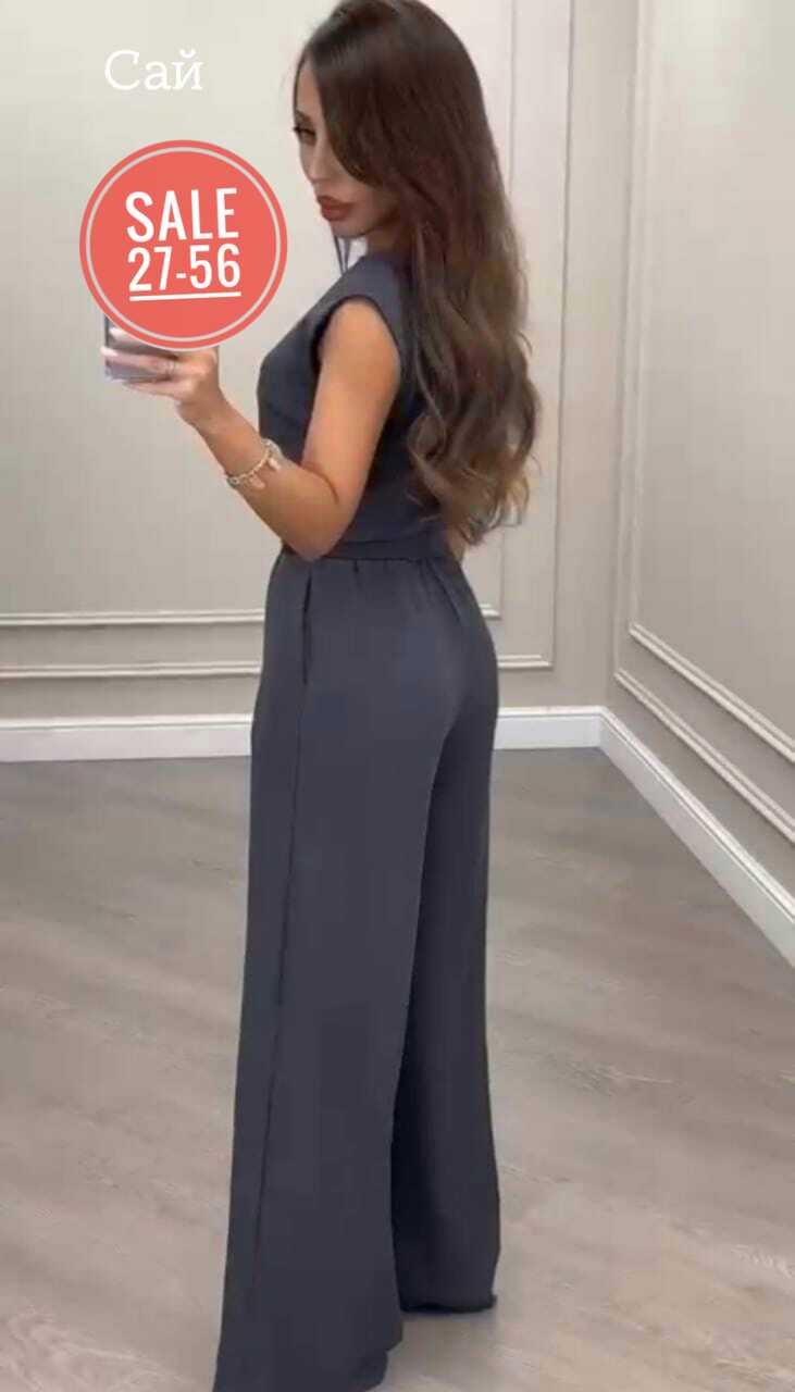 костюм с брюками нарядный,костюм женский,комбинезон повседневный,брючный комбинезон,костюм бежевый