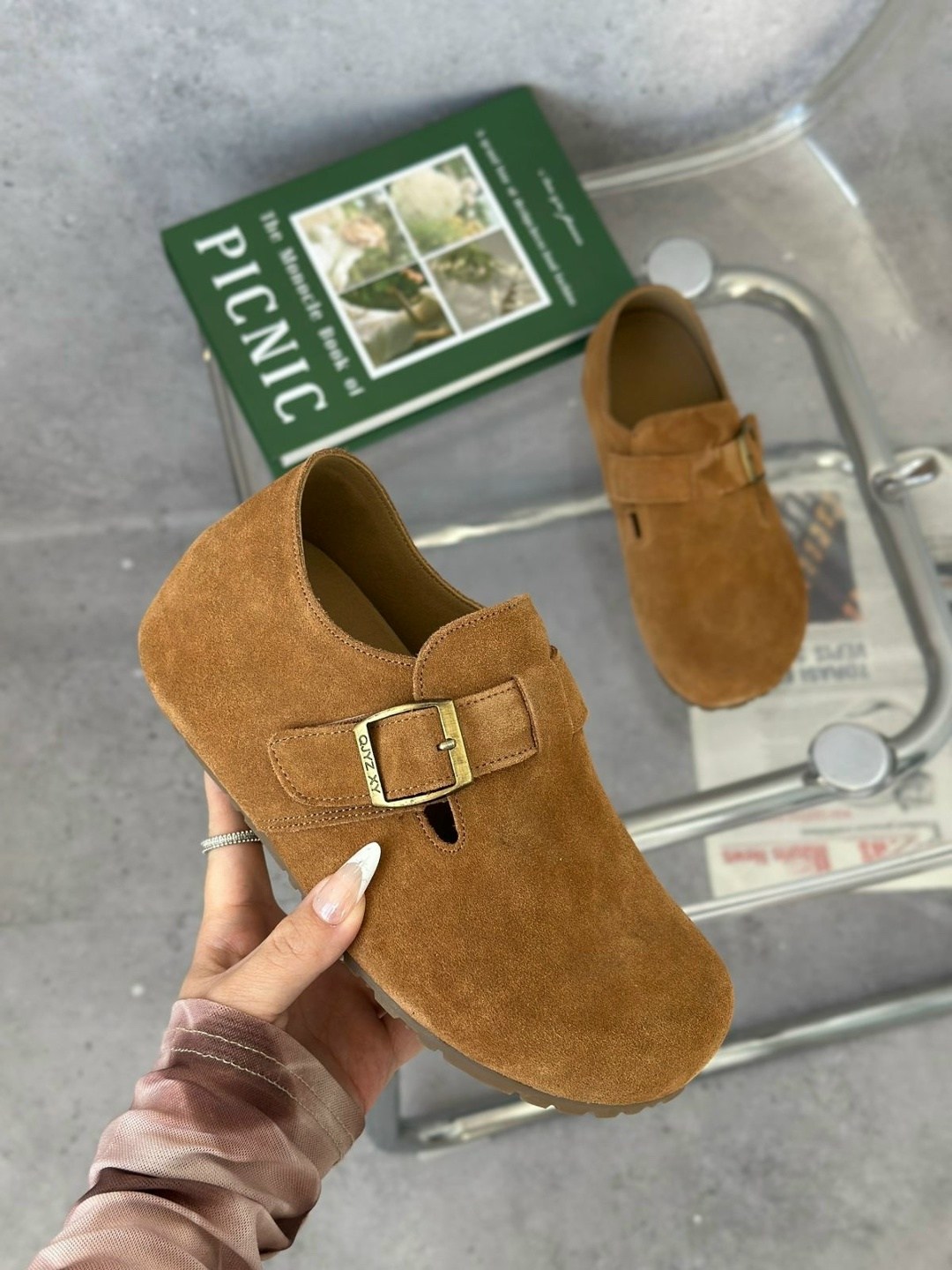 , повседневные,обуви,сабо замшевые, для дома