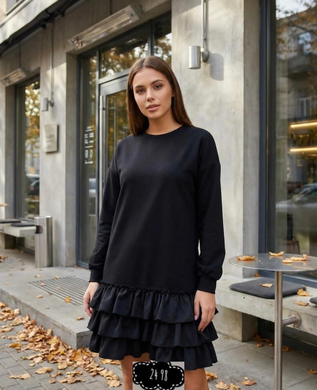 платье с оборками,модное платье,стильное платье,платье,платье женской