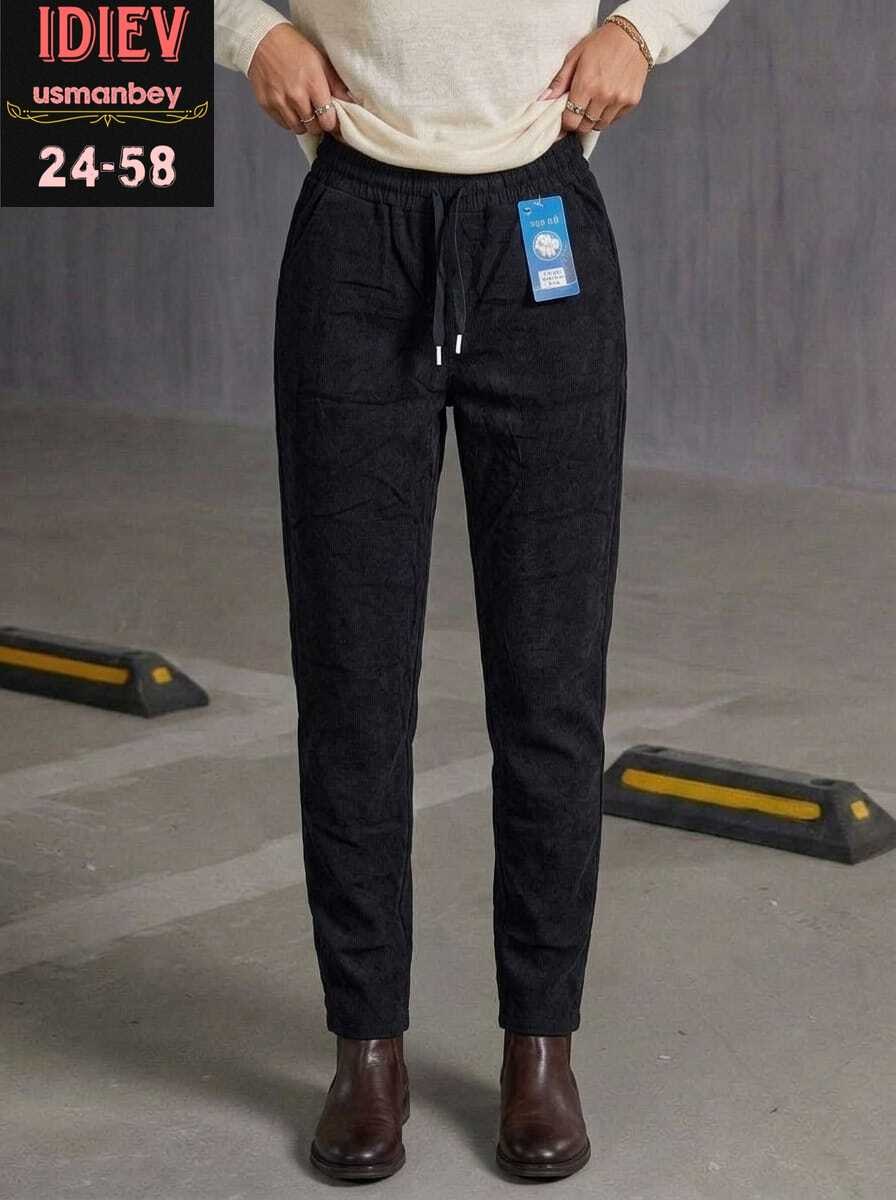 женские брюки 36697 (шоколад),женские брюки,штаны вельвет,теплые брюки женские,брюки 36697 (шоколад)