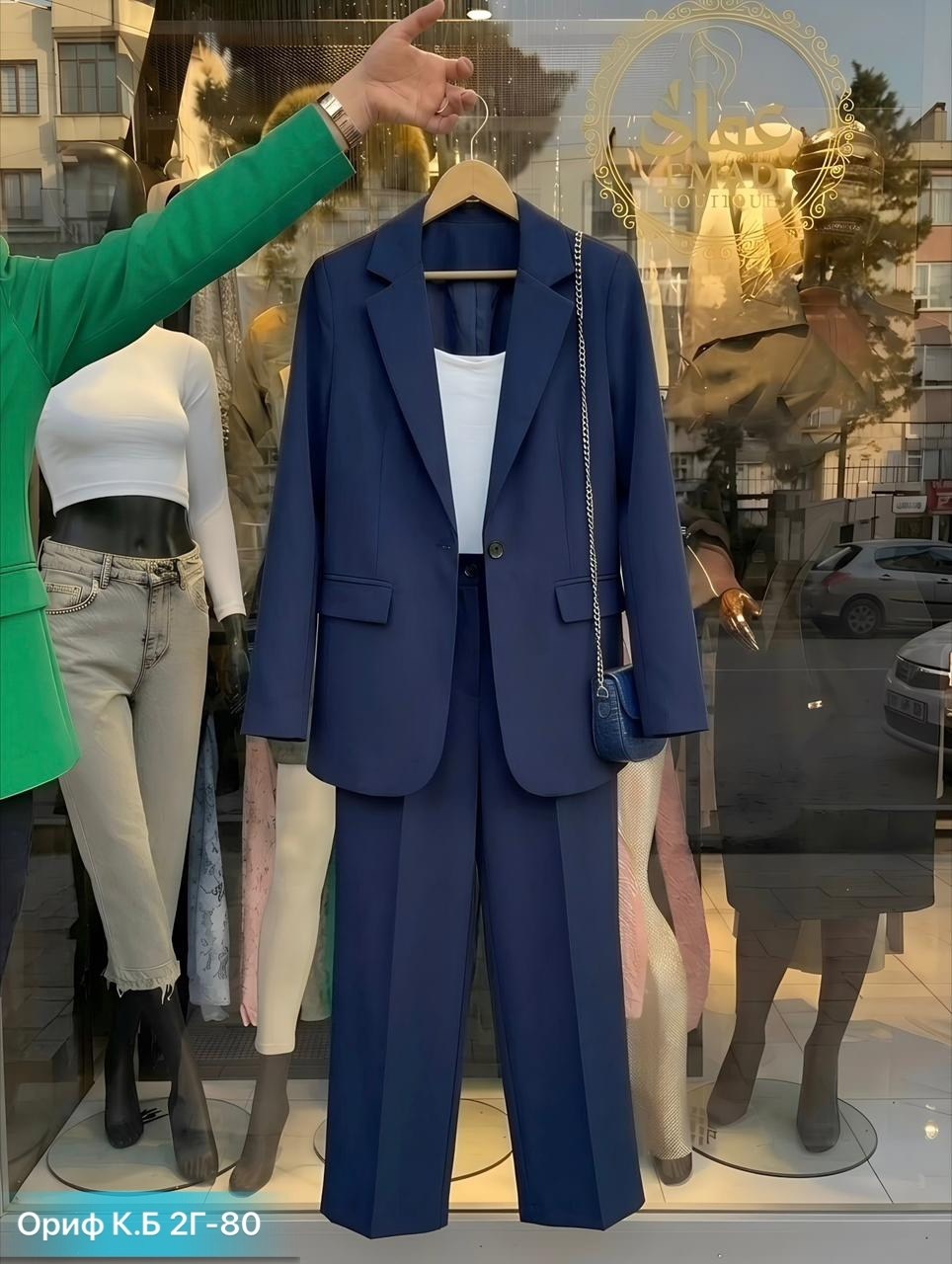 брючный костюм prestige 4677 голубой,голубой классический женский брючный костюм ncdims,костюм женский брючный,брючный костюм,gizart женский брючный костюм-двойка