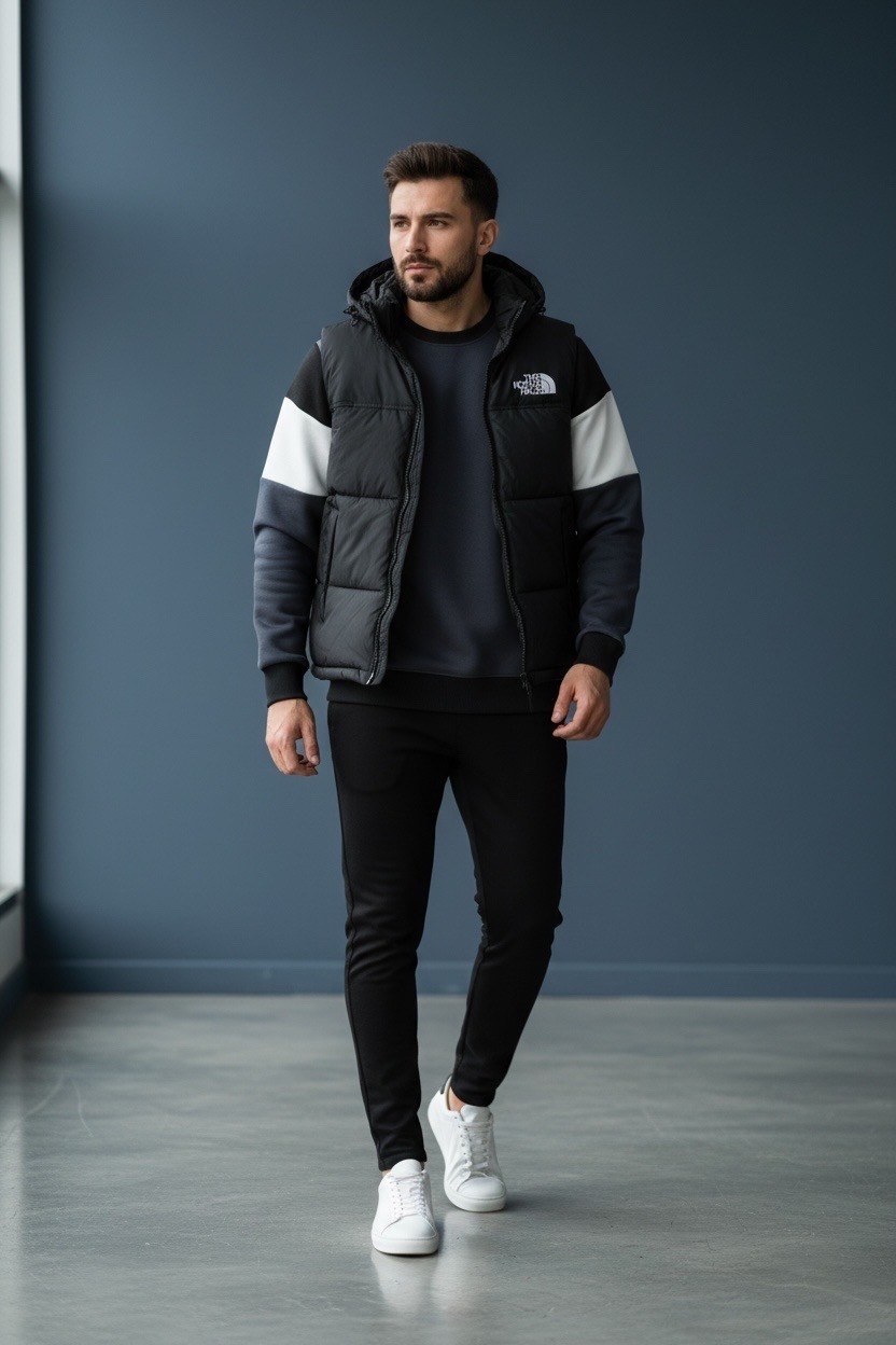 утепленный жилет the north face,жилет мужской,жилетка мужская,мужской жилет the north face,теплый жилет