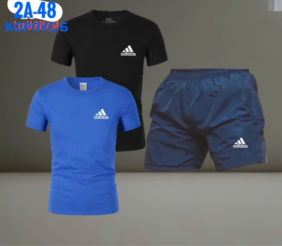 комплект футболок adidas,комплект одежды adidas,костюм спортивный мужской,костюм для мужчин,костюм мужской
