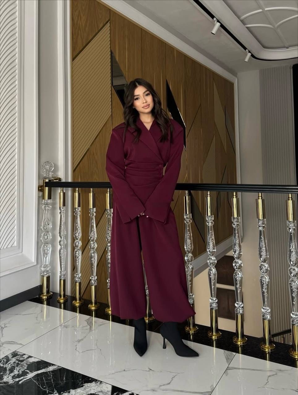 брючный костюм,брючный костюм женский,женский костюм,костюм женский офисный,костюм dilanavip 2123 марсала