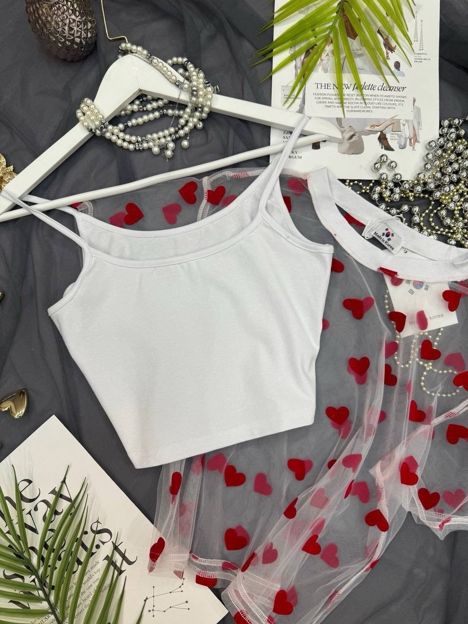 блузка с сеткой,футболка с сеткой,футболка с сердечками,футболка с фатином,футболка женская