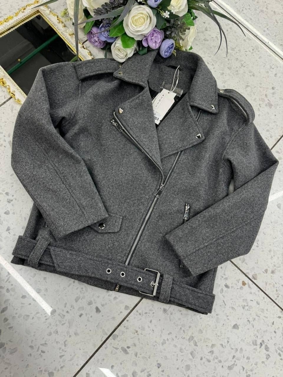 куртка женская серая,пальто кашемир,куртка косуха из пальтовой ткани женская,куртка женская,пальто косуха