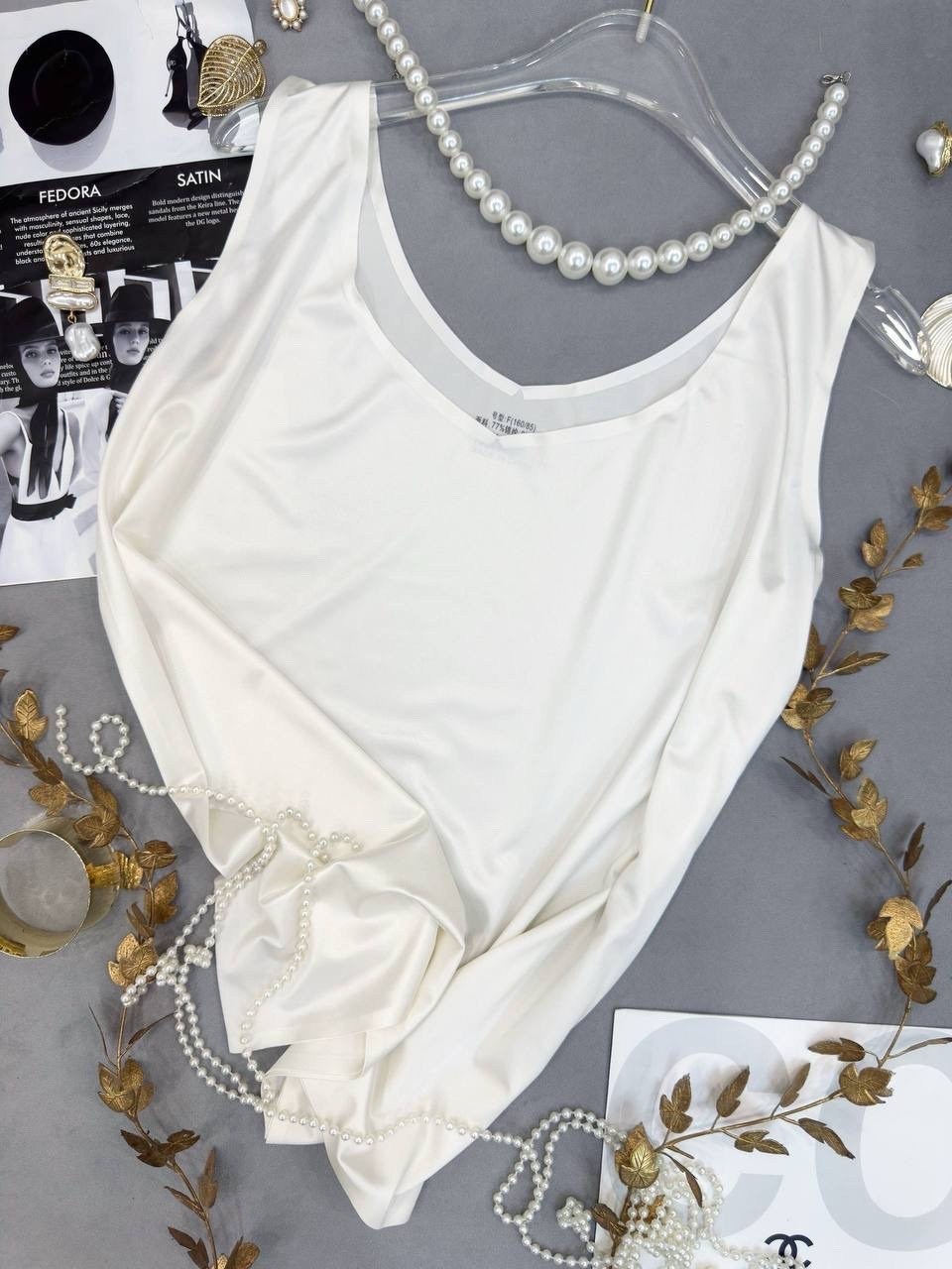 шелковый топ,бежевый топ,топ женский,шелковая майка,атласный топ