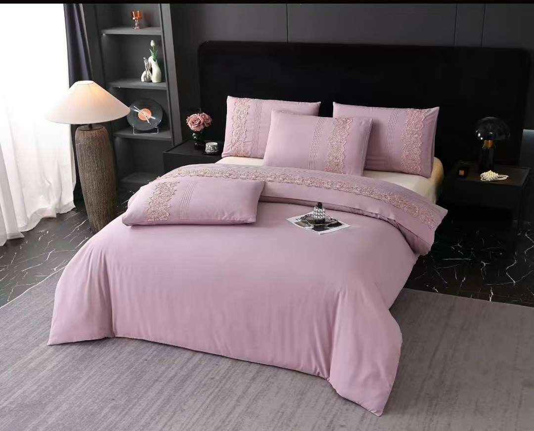 комплект постельного белья gelin home,комплект постельного белья gelin home yildiz евро розовый,комплект постельного белья,постельное белье,покрывала