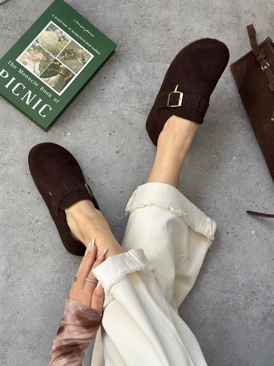 ,мюли замшевые,повседневная ,замшевые тапочки,мюли женские