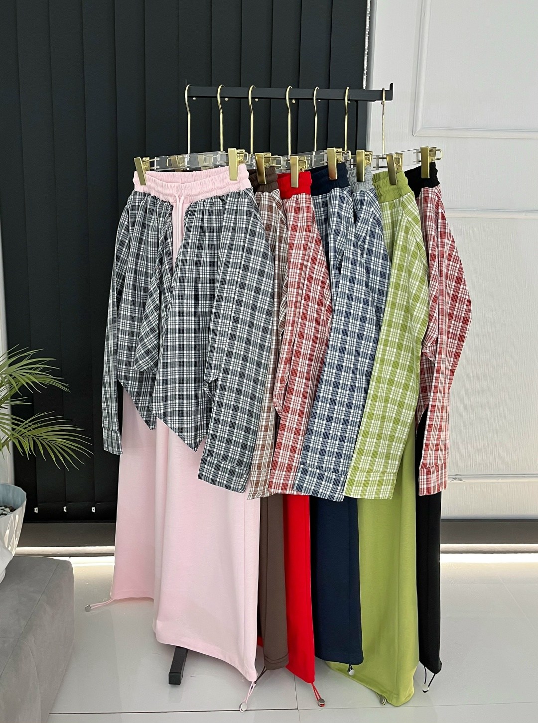 брюки комплект,повседневный костюм,повседневные брюки,брюки в клетку,модные брюки