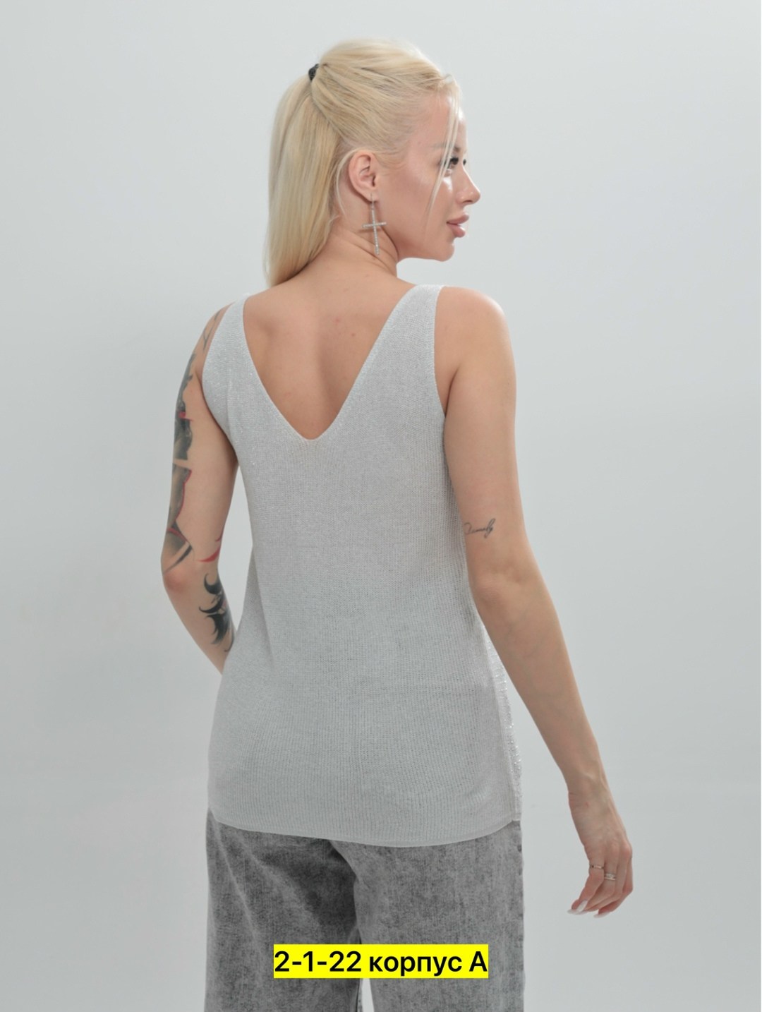 женская майка,майка с люрексом,майка топ,вязаная майка,топ с люрексом