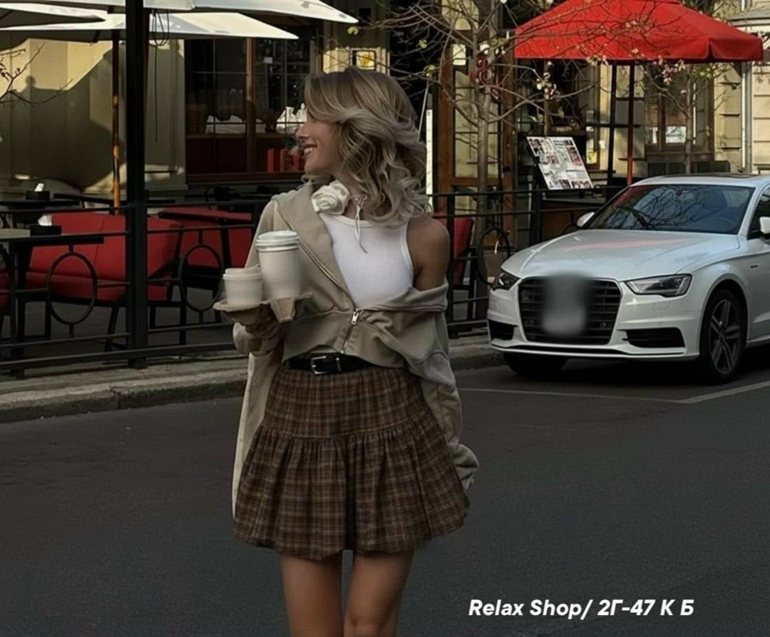 рубашка оверсайз в клетку betrendy wear,мода стиль,юбка стильная,юбка модная