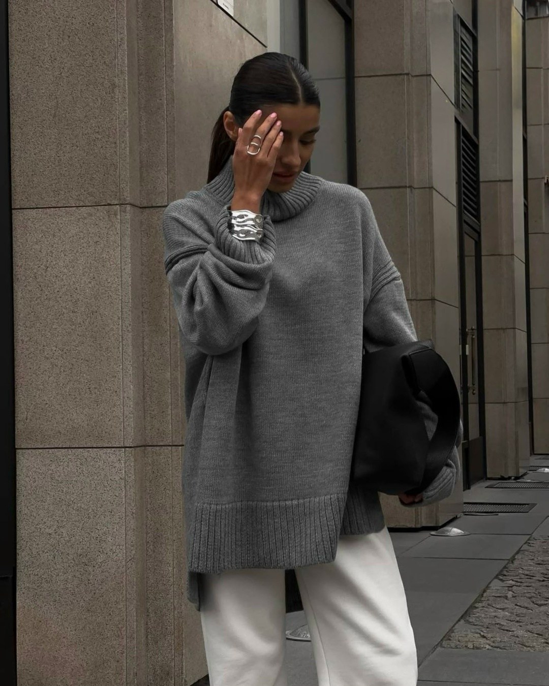 свитер в стиле оверсайз,свитер оверсайз,свитер с горлом оверсайз теплый,свитер с горлом длинный оверсайз,свитер bizu тёплый свитер оверсайз